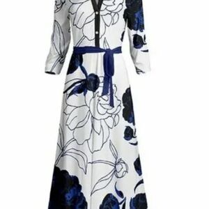 Lily Floral Collared Maxi Dress